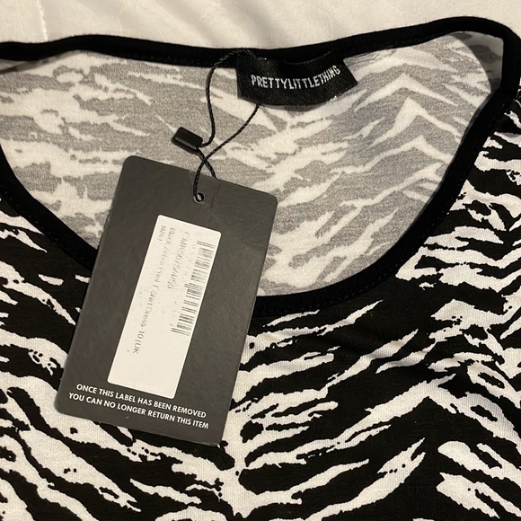 NWT PLT Zebra print T-shirt dress - Picture 3 of 5